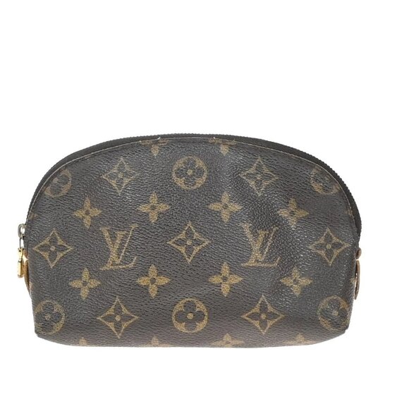 LOUIS VUITTON Pochette Cosmetic Pouch Bag Monogram Leather BN M47515 04EF783 - Picture 1 of 14